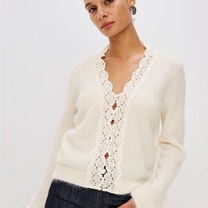 Rails Ivory Mer Lace Cardigan